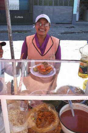 Una de las comidas típicas de Riobamba son los ceviches de chocho con cuero, orejea y tostado