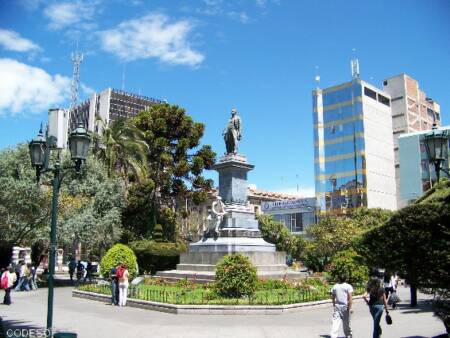 Montalvo Park in Ambato - Provinz Tungurahua