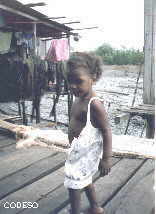 Niña de la comunidad El Viento