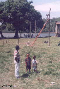 Placement of poles and cables with the people of the community