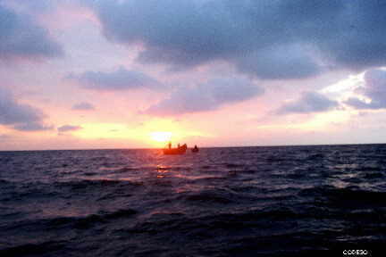 Fishermen near Cauchal Esmeraldas Province