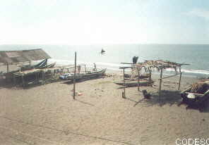 La playa de Cauchal, Cantón San LorenzoProvincia de Esmeraldas