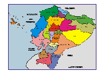 Mapa - Map - Landkarte Provincias Ecuador